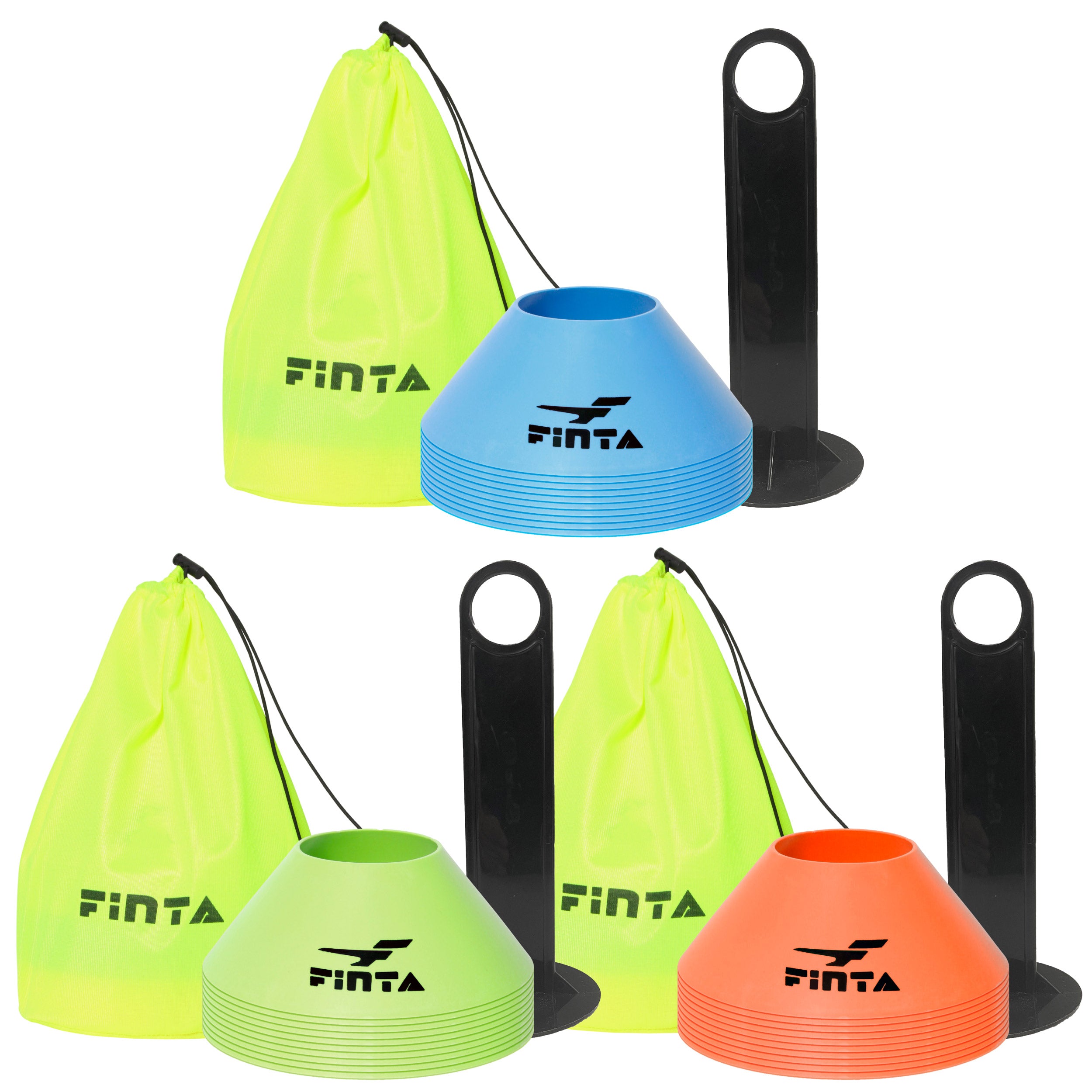 FINTA フィンタ サッカー フットサル マーカーコーン 10枚セット