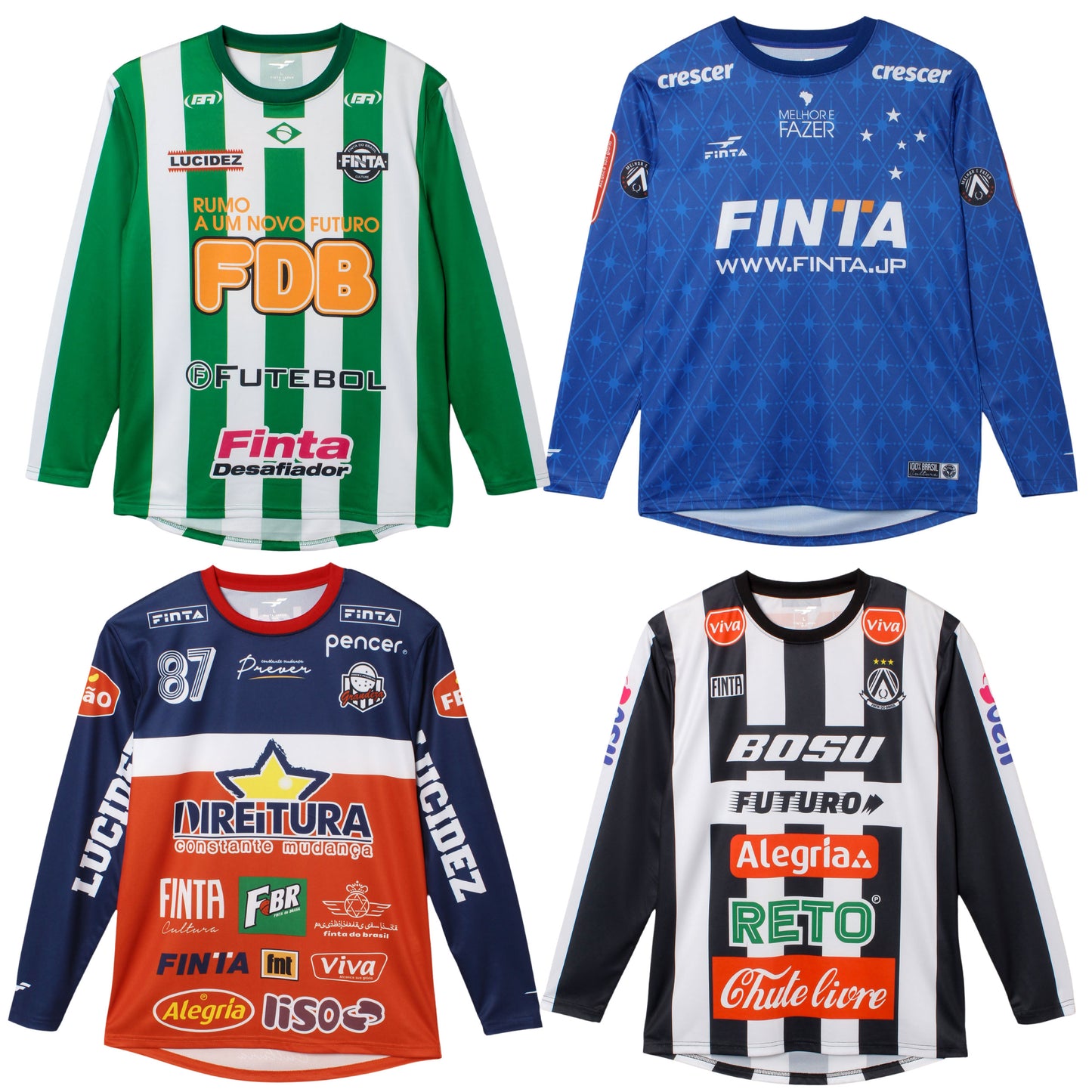 25FW フィンタ ジュニア レコルダーレ 長袖 グラフィックプラシャツ FT4500J