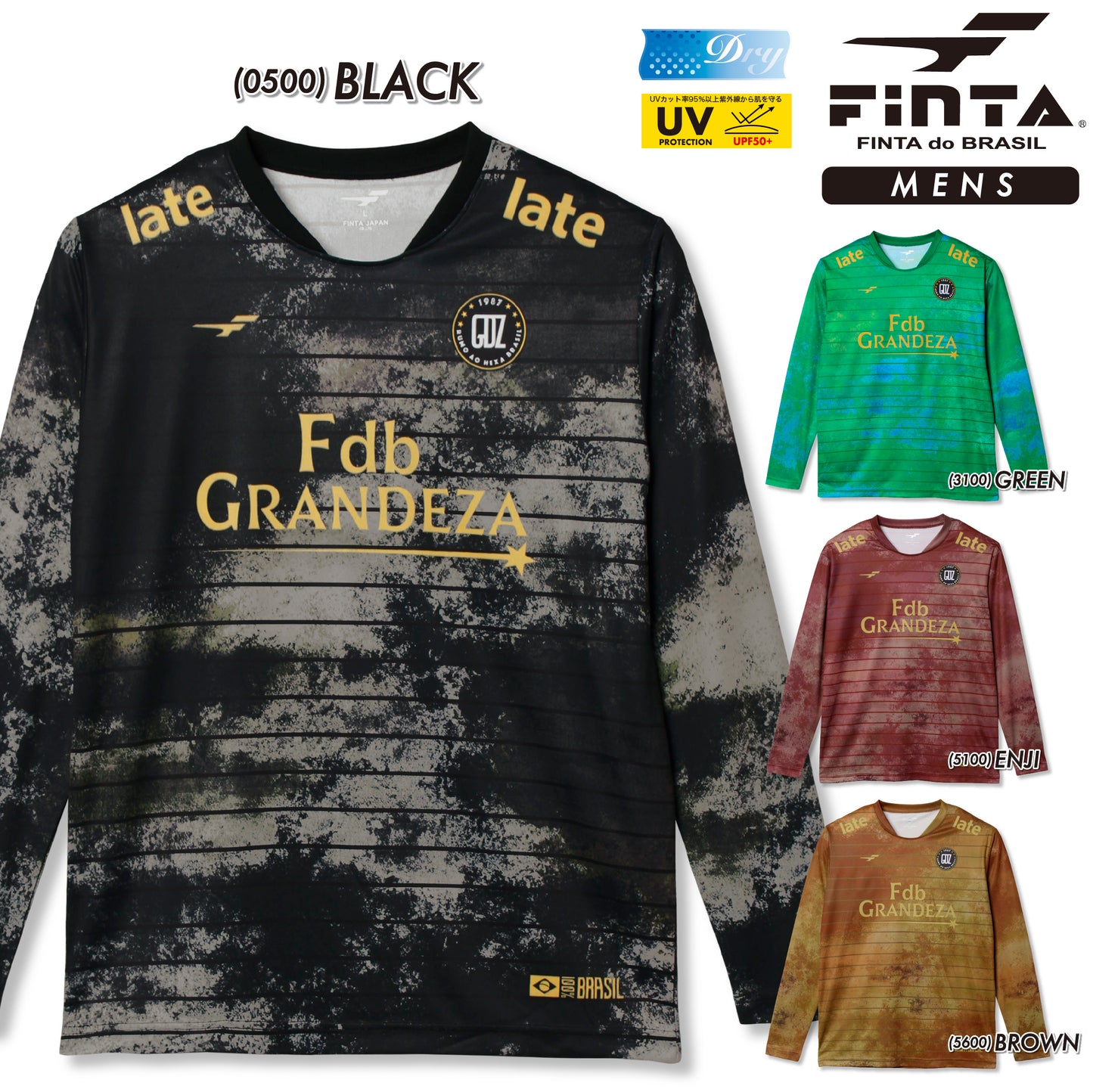 25FW フィンタ GDZ 長袖 GRUNGE プラクティスシャツ FT4506
