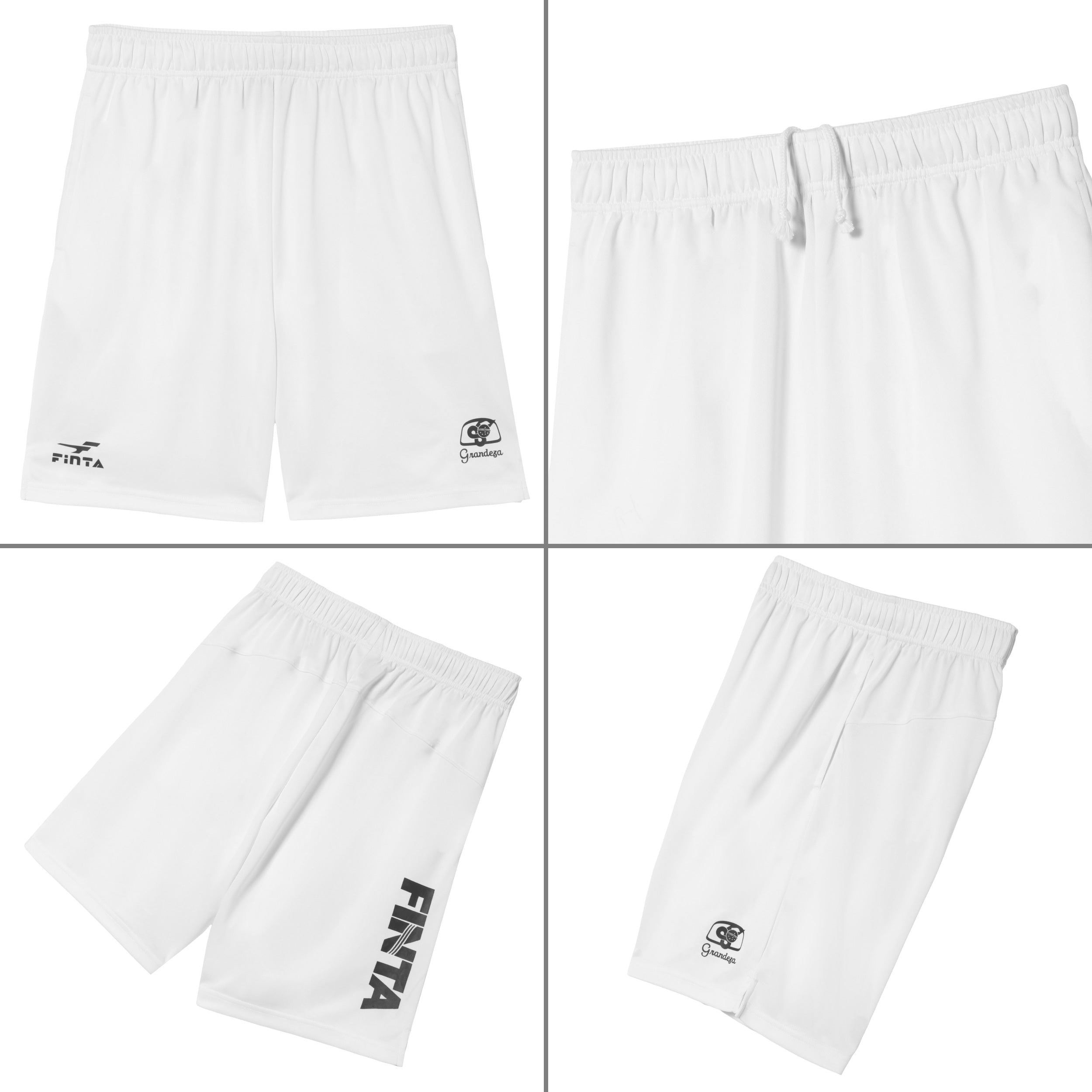 FINTA ハーフパンツ ホワイト Mサイズ FINTA フィンタ サッカー フットサル メンズ プラクティス ショート