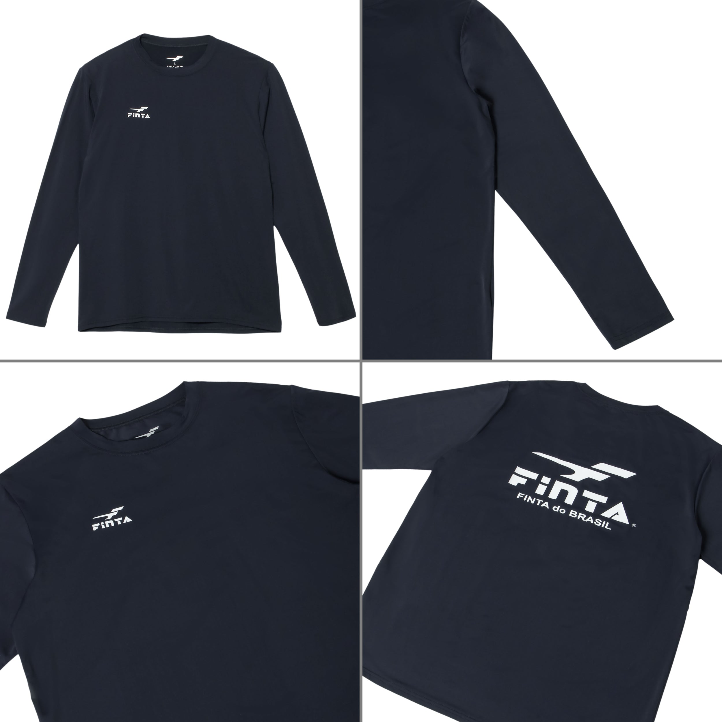 レノファ山口FC FINTA ネイビー 長袖シャツ XO RENOFA YAMAGUCHI FC
